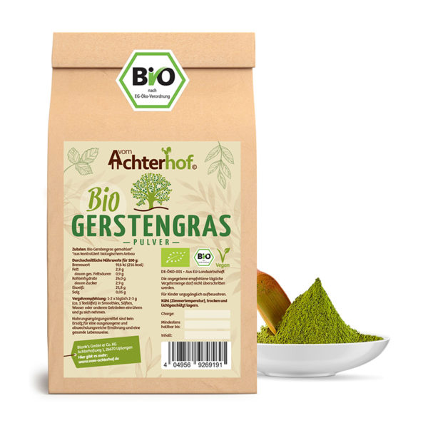 vom Achterhof BIO Gerstengras Pulver 500g