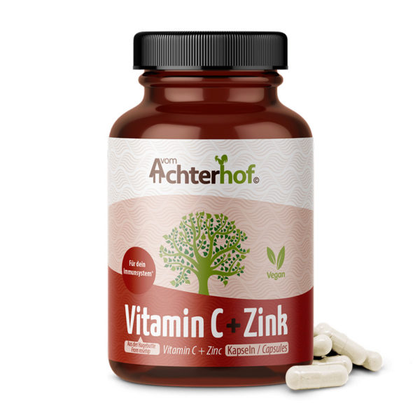 vom Achterhof Vitamin C und Zink Kapseln 120 Kapseln